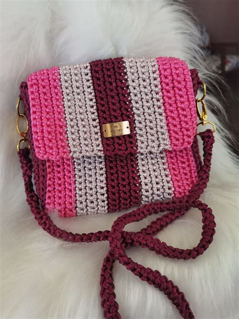 bolsa croche quadrada